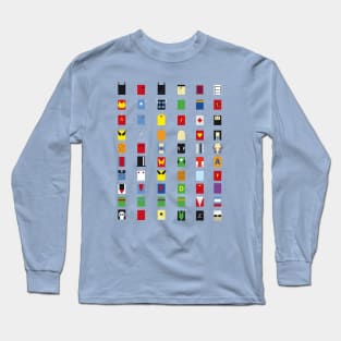 Minimalist Superheroes Long Sleeve T-Shirt